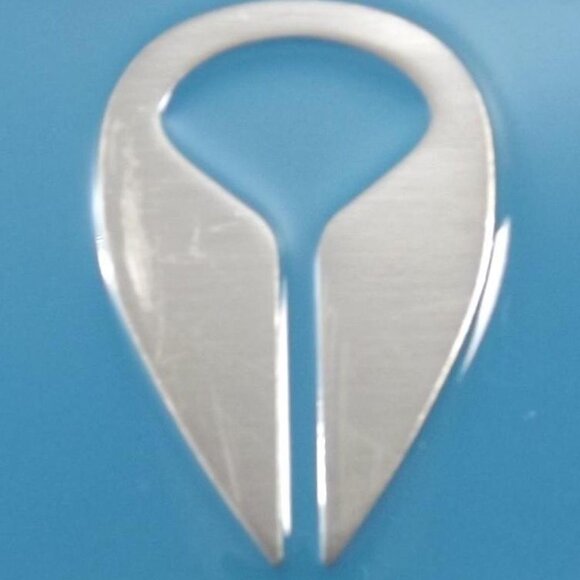 Distressed Nixon Turquoise Blue and Silver Designer Belt Buckle - Picture 9 of 10